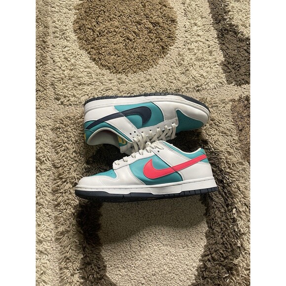 Nike Dunk Low Retro Shoes Mens 10 Dusty Cactus Thunder Blue HF4850-345 - Picture 1 of 7